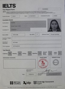 Hoàng Phan Thảo Uyên 7.5 IELTS
