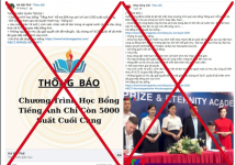 Bộ Giáo dục và Đào tạo cảnh báo chương trình học bổng tiếng Anh giả mạo